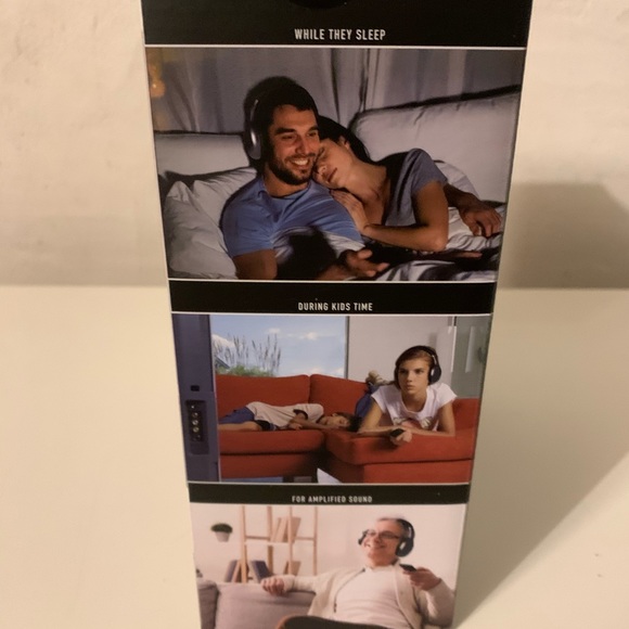 NEW Sharper Image AIRTUNE Wireless TV Headphones - Picture 3 of 4